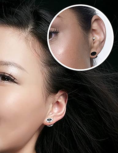 Lcolyoli Screw Fit Ear Gauges Kit Surgical Steel Tunnel Expander Earrings Earlobe Plugs Body Piercing Jewelry Set for Women Men 14G-00G 12 Pieces - style: h: 12Pcs-6 Colors-00G