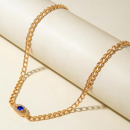 Layered Necklace for Women Double Layered Gold Necklace Snake Chain Simple Fashionable Versatile Jewelry Gift - color: Colorful Stacked Cross Necklace