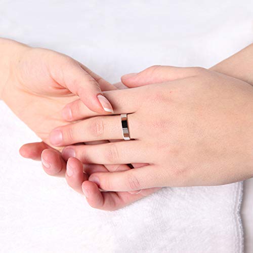 Dankadi Simple Fashion S925 Sterling Silver Ring Smooth Plain Dome Comfort Solid Silver Wedding Ring For Men & Women 3.5 mm 3-13# 24k Real Gold Plated Jewelry - color: classic style