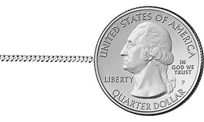Savlano 925 Sterling Silver Solid Italian Figaro, Rope,Herringbone, Curb, Ball Bead, Snake, Mariner Chain Anklet for Women, Comes in 0.8mm - 5mm With Gift Box - style: Curb 1.8mm