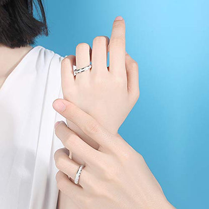 Dankadi Simple Fashion S925 Sterling Silver Ring Smooth Plain Dome Comfort Solid Silver Wedding Ring For Men & Women 3.5 mm 3-13# 24k Real Gold Plated Jewelry - color: Fashion style
