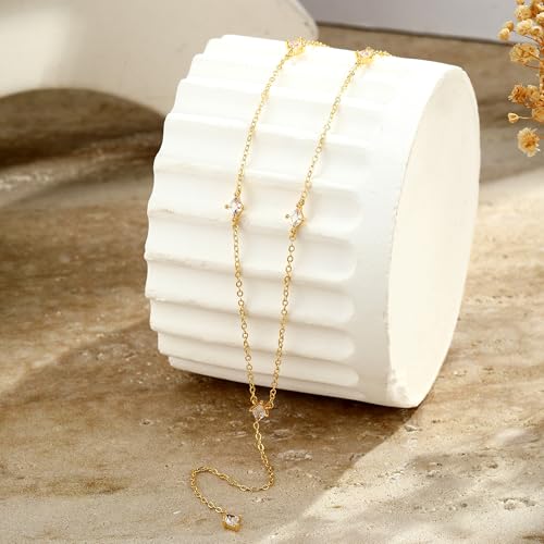 VIROMY Gold Long Y Necklaces for Women Trendy - Dainty Lariat Chain Drop Pendant Necklace for Women Gold Statement Jewelry - color: Y Necklace 04