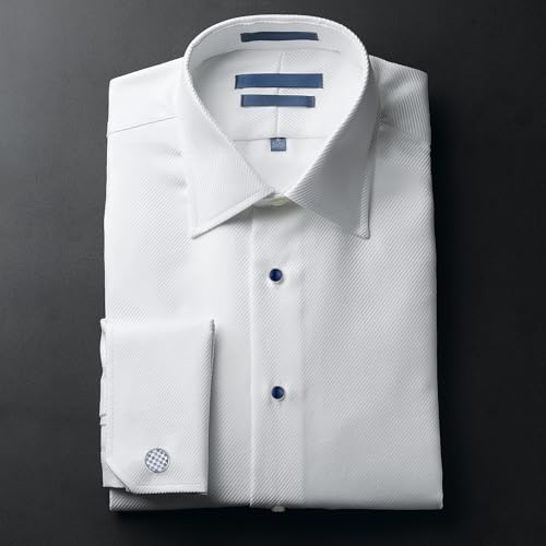 wynameleri Mens Tuxedo Shirt Button and Cuff Links Set, Classic Shirts Cufflink Studs, Formal Business Wedding Jewelry - color: Checkered-Blue