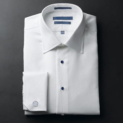 wynameleri Mens Tuxedo Shirt Button and Cuff Links Set, Classic Shirts Cufflink Studs, Formal Business Wedding Jewelry - color: Checkered-Blue