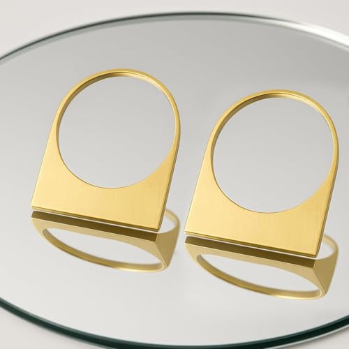 Large Chunky Gold Hoop Earrings for Women – Expensive Hollow Geometric Stainless Steel Statement Dangle Earrings with Textured Big Circle Design, Modern Metallic Fashion Jewelry Gift - color: Gold
