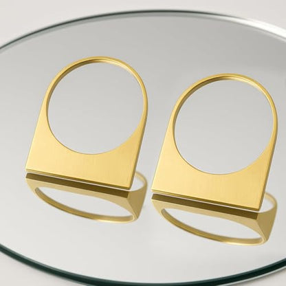 Large Chunky Gold Hoop Earrings for Women – Expensive Hollow Geometric Stainless Steel Statement Dangle Earrings with Textured Big Circle Design, Modern Metallic Fashion Jewelry Gift - color: Gold
