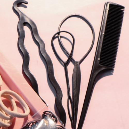 YANRONG 755PCS Hair Accessories for Woman Set Seamless Ponytail Holders Variety Hair Scrunchies Hair Bands Scrunchy Hair Ties For Thick and Curly (755PCS (black brown)) - color: 755PCS (black brown)