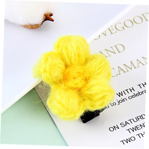 TEHAUX 12 Pcs Flower Bobby Pins Hair Clips for Mixed Colors Birthday Headdress Hair Accessories Set Random Color