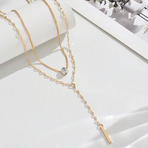 Otxas Lariat Necklace for Women Long Y Shaped Necklaces for Women Drop Necklace Y Shaped Jewelry - color: Style 2