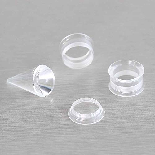 36PCS Ear Gauge Stretching Kit Stainless Steel Double Flare Alloy Tapers 3 In 1 Plugs Set Eyelet 14G-00G - color: Acrylic-(11-20mm)-Silver