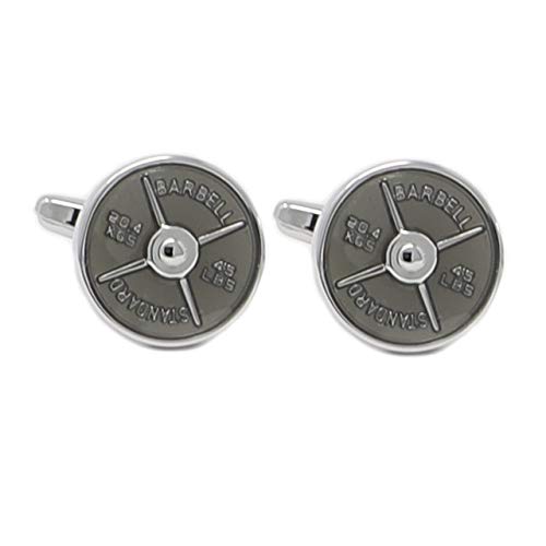Novelty Sports Theme Cuff Links For Men Father's Day Birthday Gift Fancy Cufflinks - style: 45LBS