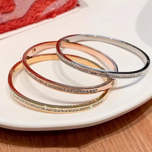 18K Gold Bangle Bracelets for Women 925 Sterling Silver Bracelets Bracelets Adjustable Boho Bracelets Stackble Cuff Bangle Bracelets for Men Women Chunky Gold Bangle Open Cuff Bracelets Christmas Gift - color: Bracelets-19