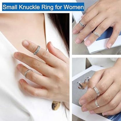 925 Sterling Silver Open Cuff Toe Ring for Women Adjustable Pinky Ring Band Size 2-4… - color: Style A