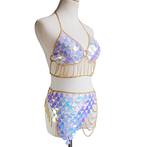 Women's Sexy Suit Body Chain - color: G-Gold Colour