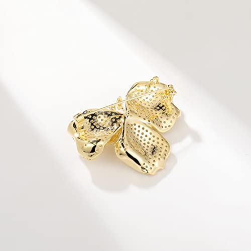 Brooches and Pins for Women Elegant Flower Pearl Brooches Costume Broches Jewelry Lady Christmas Pin for Women - style: Charming Pistil