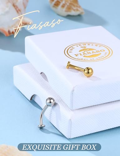 Floating Titanium Belly Button Rings Hypoallergenic G23 Titanium Internally Threaded Belly Ring 14G Belly Piercings for Women Navel Piercings Jewelry - color: gold dot