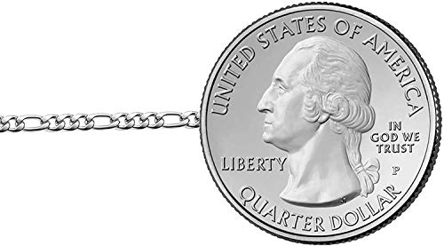 Savlano 925 Sterling Silver 4mm Italian Solid Figaro Link Chain Necklace Comes With a Gift Box for Men & Women - Made in Italy