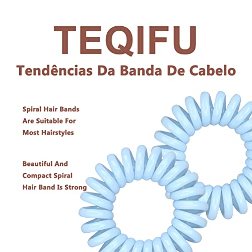 Hair Elastics, 20Pcs No Crease Spiral Hair Ties, Hair Bands Multi Color Waterproof for Women Girls, Hair Accessories - color: Khaki