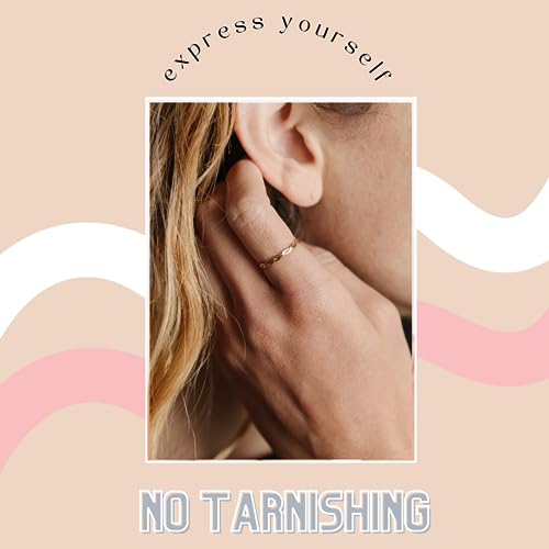 Harmony Braided Stacking Ring | Gold Statement Ring | Gold-Filled for Women | Simple and Elegant | Minimalist Jewelry | Waterproof Everyday Wear | Stacking Ring | Handmade