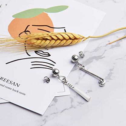 Earring Stud Findings,50pcs Stainless Steel Earring Studs Ball Post with Loop and 50pcs Butterfly Earrig Backs for Eariing Making