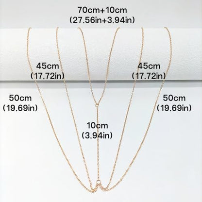Gold Chain Belt - Fashion Waist Chain Belt with Moon, Butterfly Rhinestone & Layered Design - color: G1 -1pcs body chain- gold