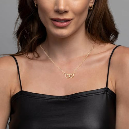 Starain Sunflower Necklaces for Women 14K Gold Plated Rotate Sunflower Pendant Necklace Cute Fun Necklaces 18 inch - color: D-Gold-Heart