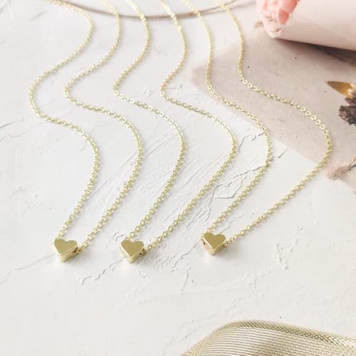 YANCHUN Layered Necklaces for Women Gold Necklace Stack Star Heart Choker Dainty Necklace Love Heart Chain Jewelry Gifts for Women - color: 2:Gold heart choker
