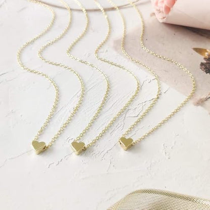 YANCHUN Layered Necklaces for Women Gold Necklace Stack Star Heart Choker Dainty Necklace Love Heart Chain Jewelry Gifts for Women - color: 2:Gold heart choker
