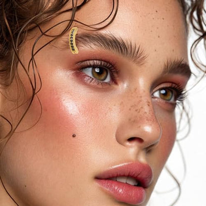 16G Labret Stud, G23 Titanium Vertical Labret Lip Piercing Jewelry, Gold Eyebrow Ring Clicker Belly Button Ring Hoop For Women Men - color: Gold, size: 8mm Black CZ