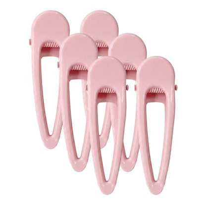 Elegant Hair Clips for Women, Premium Metal Barrettes with Anti-Slip Design - Stylish Hair Accessories for Daily & Party Hairstyles (20, Light Pink) - color: Light Pink