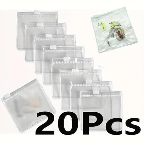 20-Pack Jewelry Storage Rolls – Reusable Zipper Bags for Accessories, Travel Essentials & Pill Organizer – Multifunctional Organizer Kit
