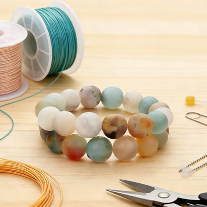 Zenkeeper 116-120 Pcs Amazonite Beads for Bracelet Jewelry Making 6 MM Natural Loose Amazonite Beads Gemstone Beads Round - color: Amazonite, size: 6MM, 116-120pcs