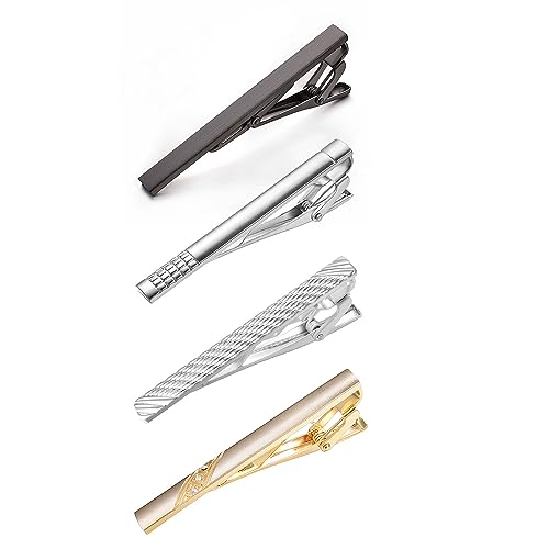 Pearl Rose Tie Clip Cufflinks Set for Men Gold Silver Gun-black Cufflinks and Tie Clip Groom Wedding Business Jewelry - style: Special 4-Color Set