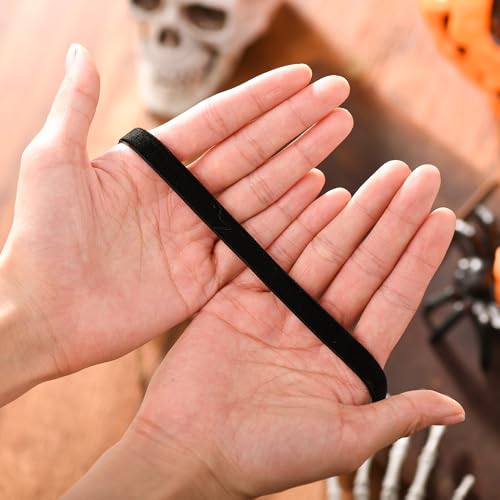 RareLove Classic Black Velvet 10mm Choker Necklace