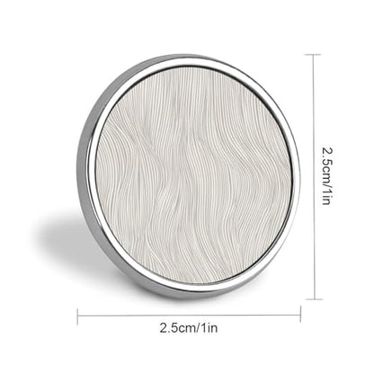 Minimal Elegant Line Pattern Organic Lines Round Brooch for Men Women Fashion Badge Collar Pin Dress Jacket Backpack Accessories