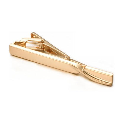 Yoursfs Black Matte Skinny Tie Clips For Men Classic Shiny Tie Bars Stainless Steel Personalized Tie Clip Suitable for Wedding Anniversary Business - style: Skinny Gold Tie Clips