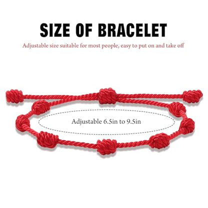 Red String Bracelet for Women Adjustable Gold Heart Initial Bracelets Red Cord Bracelet for Protection and Good Luck, Birthday Christmas Gift - style: No Heart