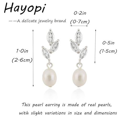 Pearl Earrings for Women:Gold Wedding Dangle Drop Earring Pearl Jewelry | 14K Gold Plated Pearl Drop Earrings for Women,Dainty Wedding Bride Earring Studs,Gold Dangle Drop Earring,Waterproof Jewelry - size: 1 pcs-4