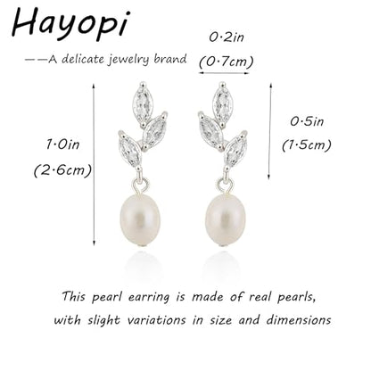Pearl Earrings for Women:Gold Wedding Dangle Drop Earring Pearl Jewelry | 14K Gold Plated Pearl Drop Earrings for Women,Dainty Wedding Bride Earring Studs,Gold Dangle Drop Earring,Waterproof Jewelry - size: 1 pcs-4