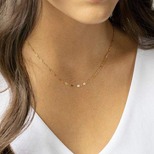 Turandoss Dainty Layered Choker Necklace, Handmade Y Pendant Necklace Multilayer Bar Disc Necklace Adjustable Layering Choker Necklaces for Women - style: 3PCS - Chain&Bar&Disc
