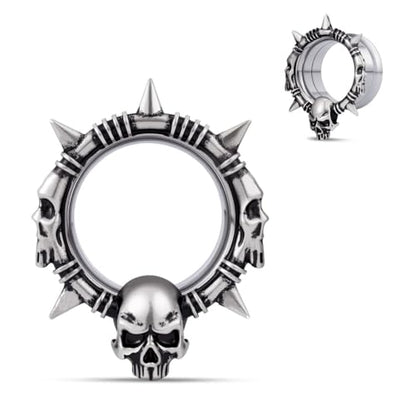 COOEAR Stainless Steel Melting Design Ear Expander, Stylish and Durable Ear Stretching Gauges Plugs. - color: S8794G, size: 8 mm