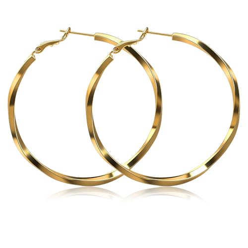 Shiny Gold Butterfly Earrings for Women | 14K Real Gold Plated Butterfly Earrings for Women, Dainty & Trendy Butterfly Stud Earrings for Fashion Jewelry Gifts - color: AZ45