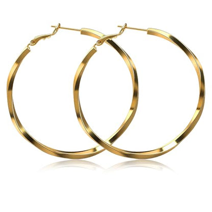 Shiny Gold Butterfly Earrings for Women | 14K Real Gold Plated Butterfly Earrings for Women, Dainty & Trendy Butterfly Stud Earrings for Fashion Jewelry Gifts - color: AZ45