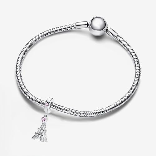 GMXLin Vacation Love to Travel Charms for Bracelets Holiday Paris Eiffel Tower Charm for Mom SIster Best Friend