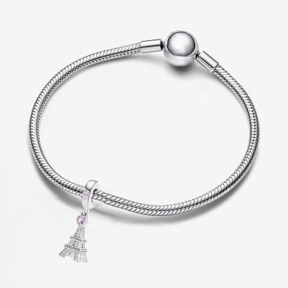 GMXLin Vacation Love to Travel Charms for Bracelets Holiday Paris Eiffel Tower Charm for Mom SIster Best Friend