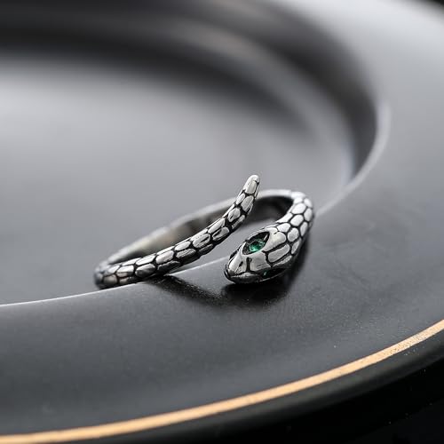 Snake Ring 316L Stainless Steel Pinky Ring - Pink, Modern, Cocktail Party