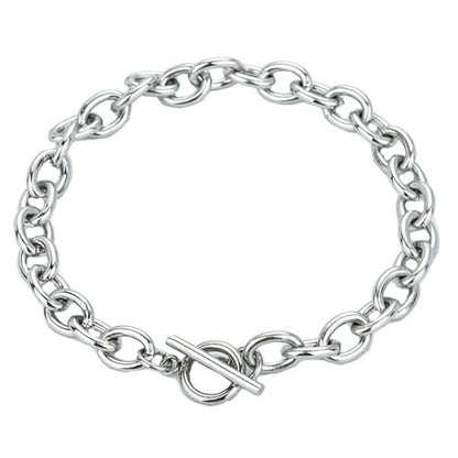 925 Sterling Silver Plated Bracelets for Women Love Heart Charm Chain Bracelet Bangle Fashion Jewelry Gifts - style: gold