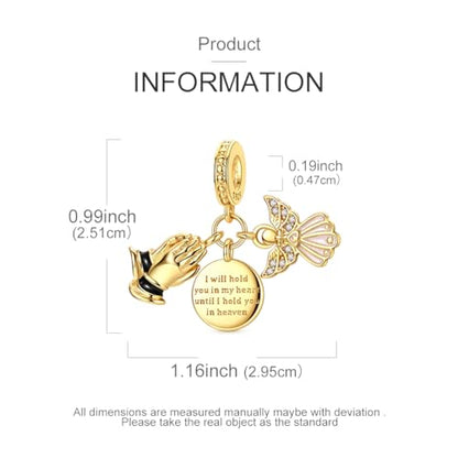 14K Gold Plated Charms for Bracelets Necklace Star Moon Cross Beads Woman | 925 Sterling Silver Charms Butterfly Cute Cat Dog Evil Eye Lucky Bracelet Beads Aesthetic Peandant Jewelry Gift for Mom - color: gold 5