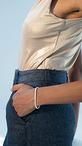 Miabella Italian 4mm Mesh Link Chain Bracelet for Women, Made in Italy | Fine Jewelry, Link Chain, Made in Italy - style: Length 7 Inches (women's average length)
