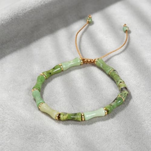 7 Chakra Bracelet Bohemian Handmade Leather Wrap Healing Protection Natural Stone Yoga Beaded Bracelets Boho Friendship Jewelry - color: Green